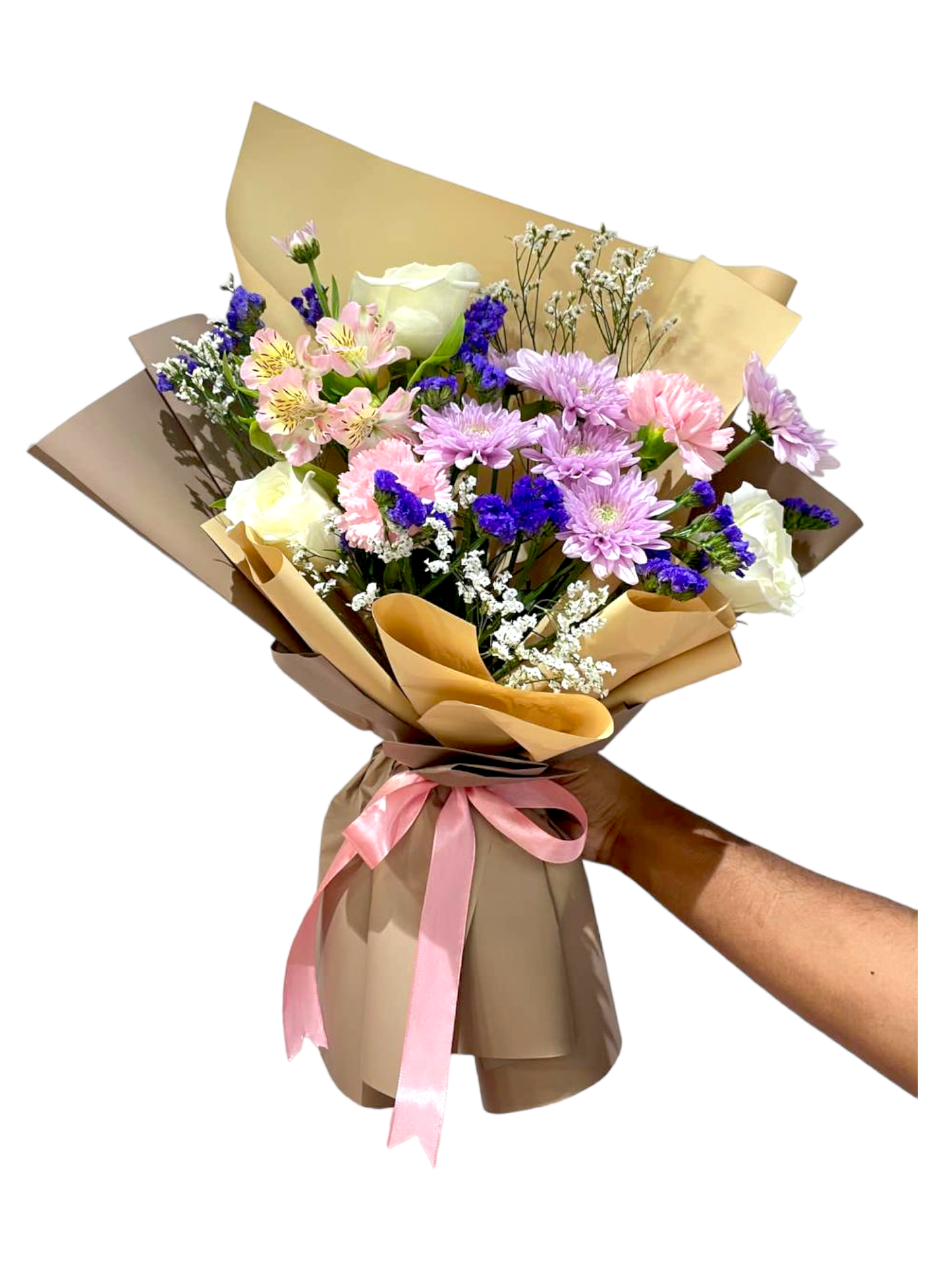 Beauty Refined hand bouquet delivery in Dubai 